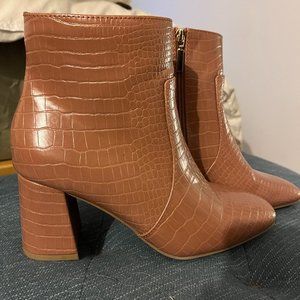 Primark Wide Fit Extra Comfort Pink Leather Boots